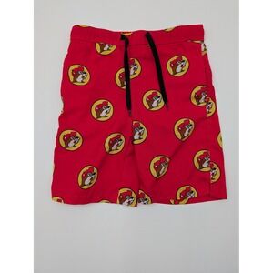Buc ee's Kids Red Bucee the Beaver Swim Trunks‎ Shorts Size YXS